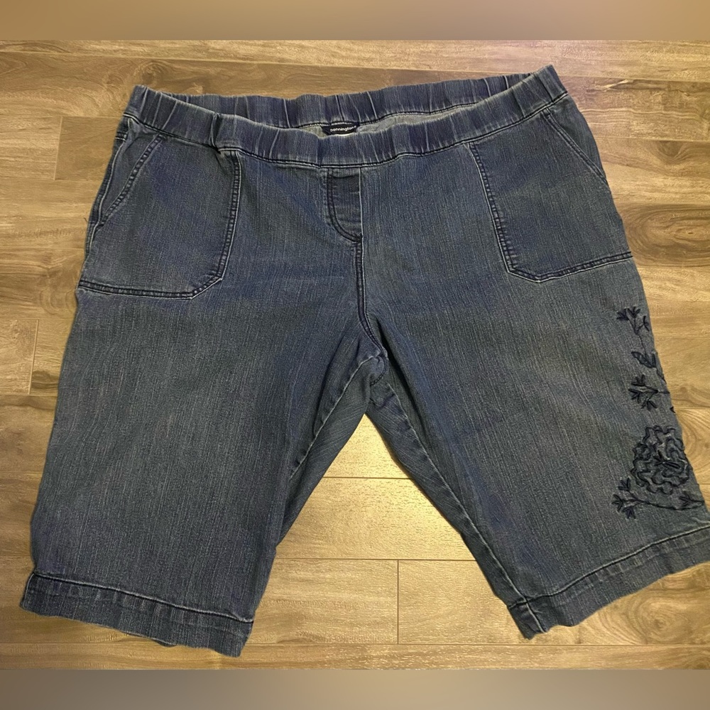 Capris Jeans Elastic Waist 4X Petite Penningtons